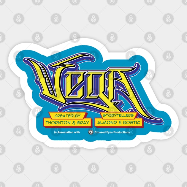 Vega Logo Tee Sticker by dominionpub